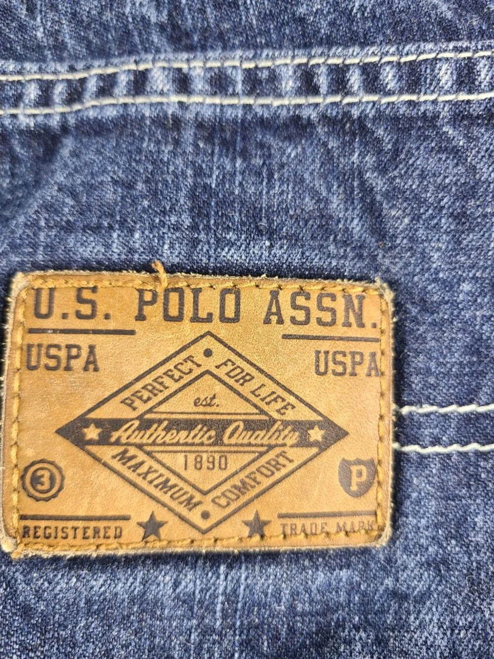 U.S. Polo Assn. Jean Shorts Authentic Quality Cargo Boys 7 Blue